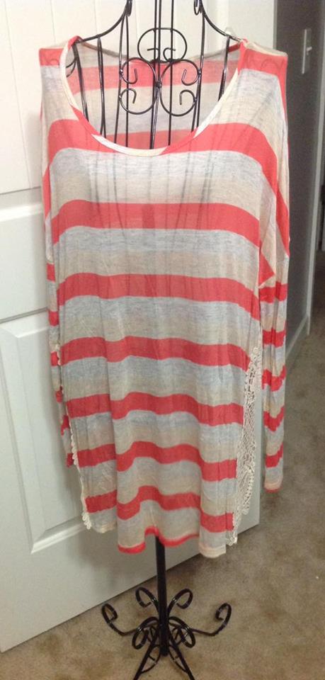LARGE Coral Stripe