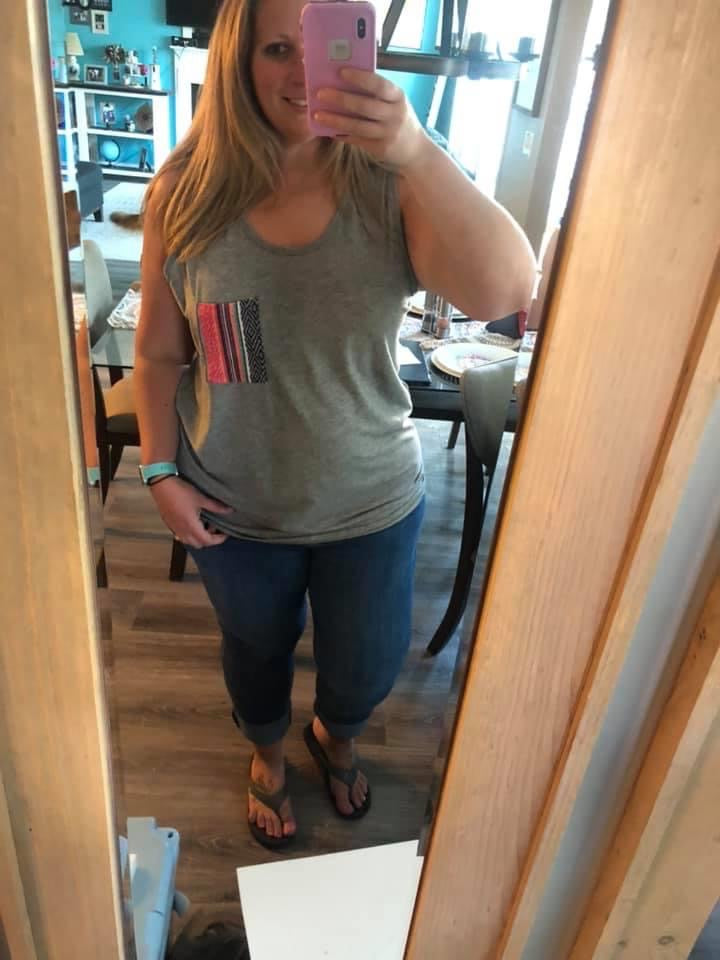 XL Serape Pocket Tank