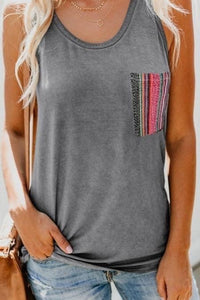 XL Serape Pocket Tank
