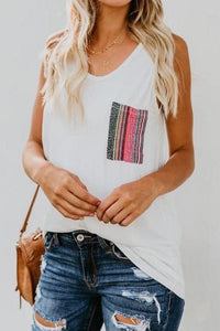 XL Serape Pocket Tank
