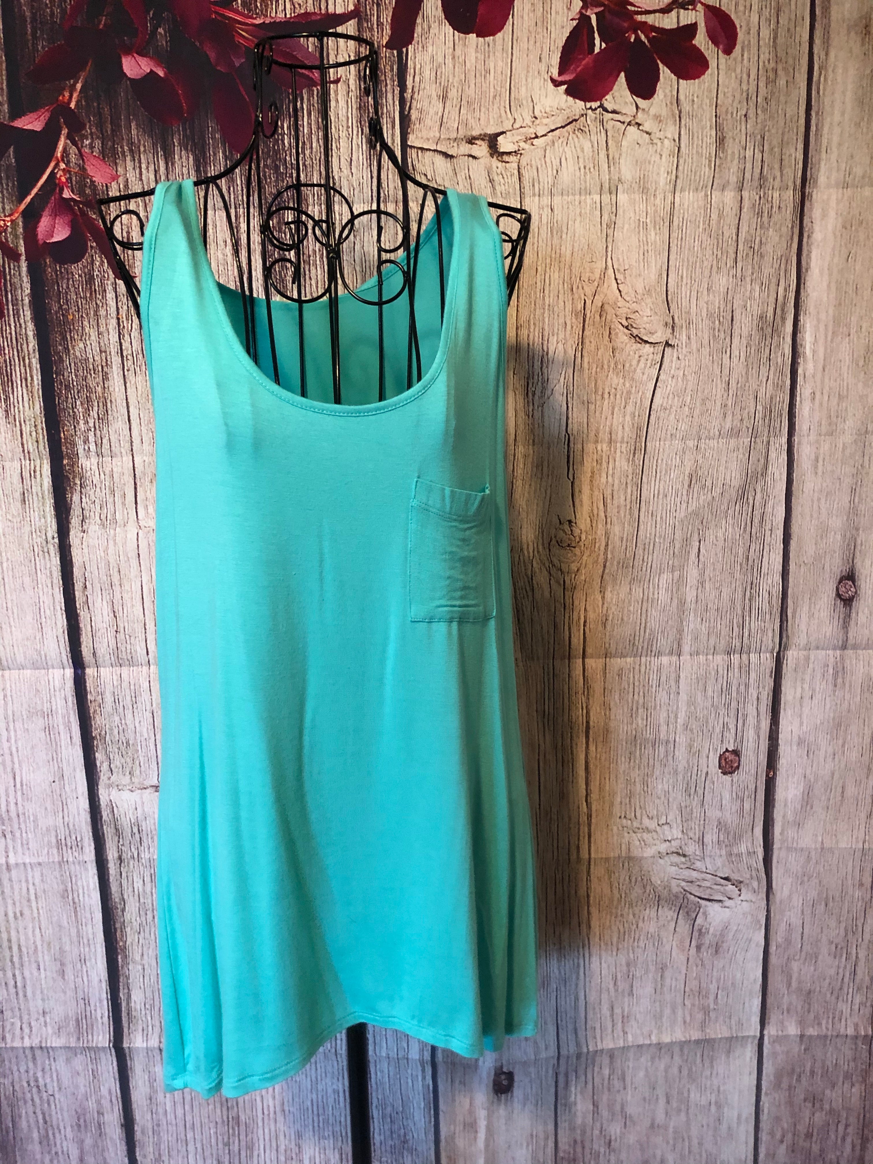 SMALL Mint Pocket Tank