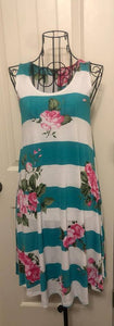 SMALL Mint Stripe Dress