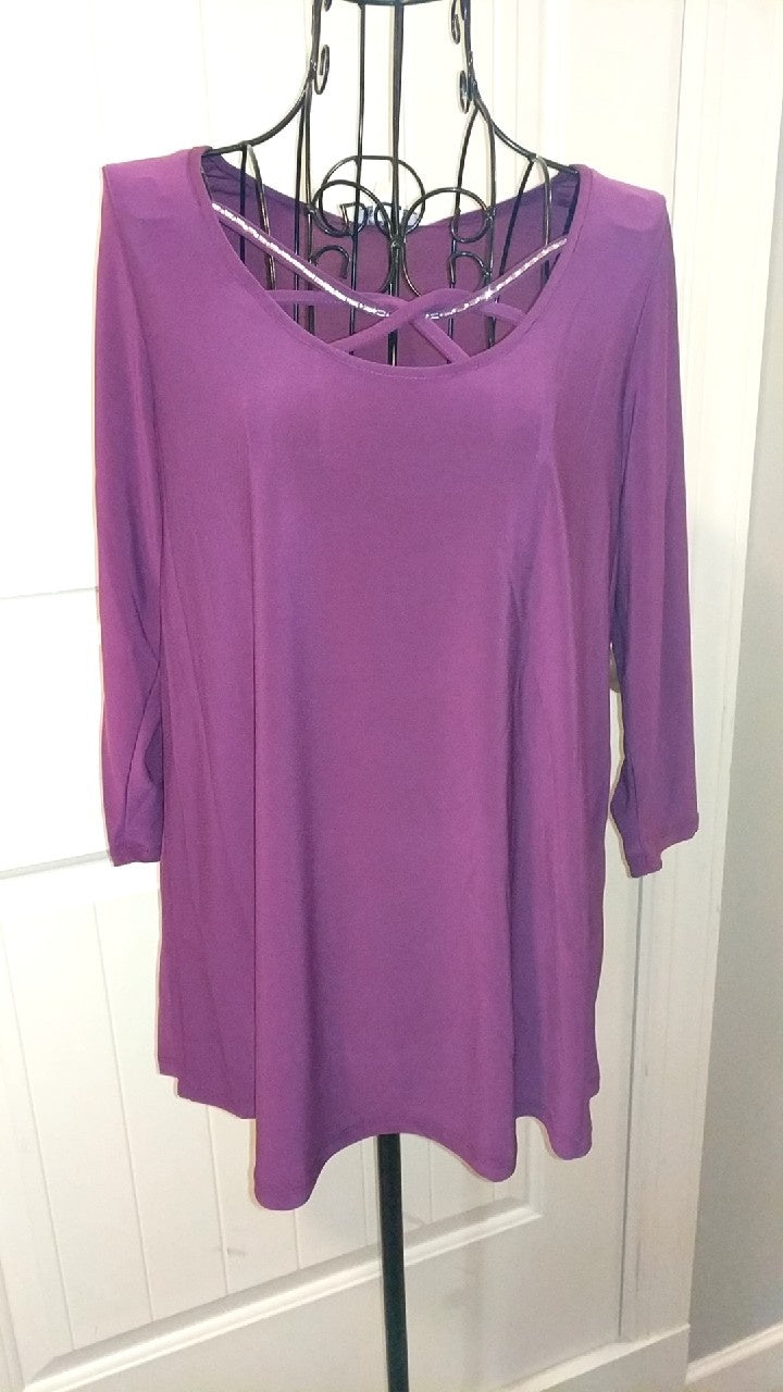 MEDIUM Purple Rhinestone